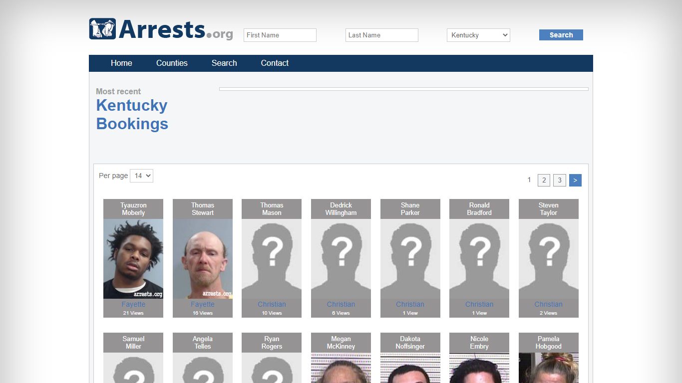 Kentucky Arrests and Inmate Search